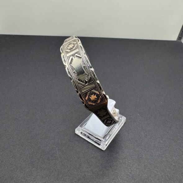 Bracelet Berbère Gravé en Argent
