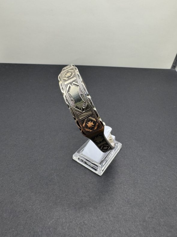 Bracelet Berbère Gravé en Argent - Image 2