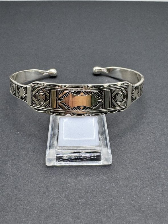 Bracelet Berbère Gravé en Argent - Image 5