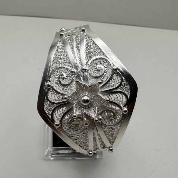 Bracelet Berbère Gravé en Argent