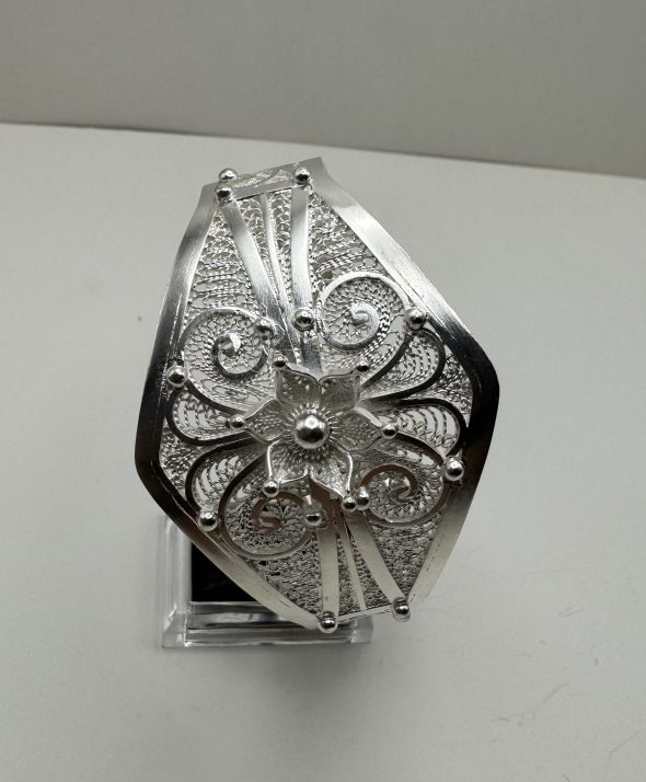 Bracelet Berbère Gravé en Argent - Image 7