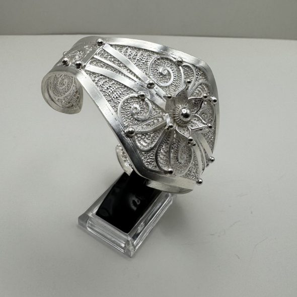 Bracelet Berbère Gravé en Argent