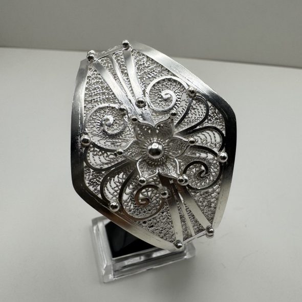 Bracelet Berbère Gravé en Argent