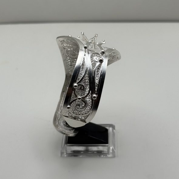 Bracelet Berbère Gravé en Argent